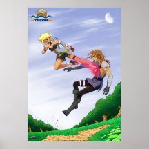 Flying Kick Print