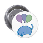 Flying kitten pinback buttons