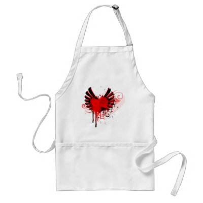 flying love abstract art apron smock by Jamene_Clothing