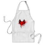 flying love abstract art apron smock