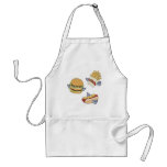 Flying Lunch: Hot Dog, French Fries & Hamburger Apron