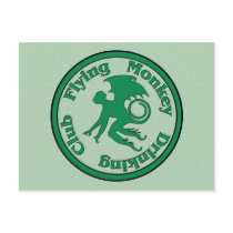 Flying Monkey Drinking Club Postcards