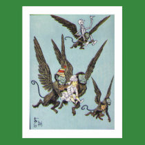 Flying Monkeys Colour postcards