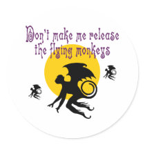 Flying Monkeys Stickers/Envelope Seals