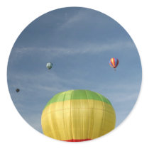 Flying on top of the world! xlta round stickers