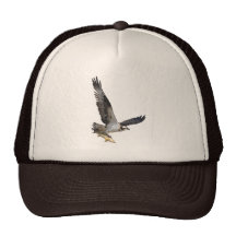 Flying Osprey & Fish Wildlife Photography Trucker Hats