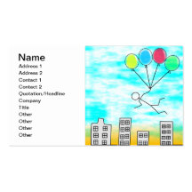 Flying Over The City Business Cards