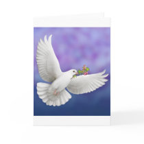 Flying Peace Dove Greeting Card