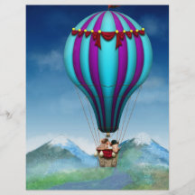 Flying Pig - Balloon - Up up and Away Flyer Design