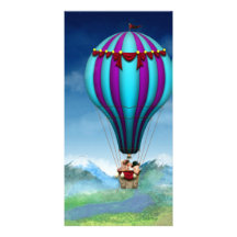 Flying Pig - Balloon - Up up and Away Photo Card