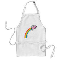 Flying Pig Rainbow Apron
