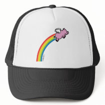 Flying Pig Rainbow Hat