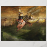 Flying Pig - Steampunk - The flying swine Custom Flyer