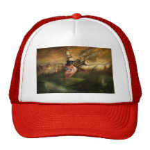 Flying Pig - Steampunk - The flying swine Trucker Hat