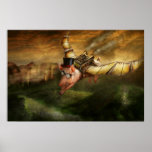 Flying Pig - Steampunk - The flying swine Poster