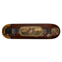 Flying Pig - Steampunk - The flying swine Skateboard Decks