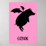 Flying piggy posters