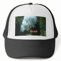 Flying Scotsman caught between tunnels at Barons W Hat