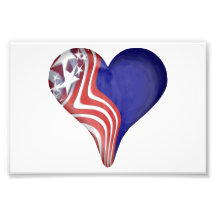 Flying Stripes Heart Photograph