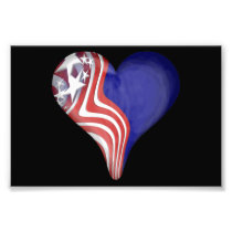Flying Stripes Heart Photo