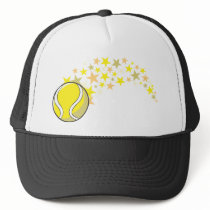 Flying Tennis Ball with Stars Hat