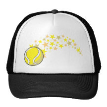 Flying Tennis Ball with Stars Hat