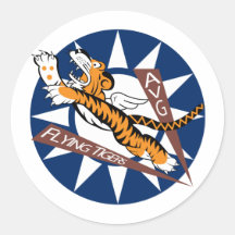 Flying Tigers Round Sticker