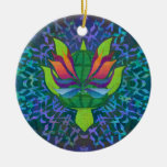Flying Turtle Round Ornament