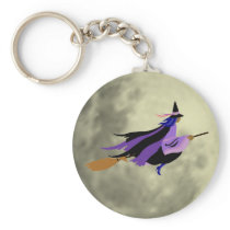 Flying Witch Key Chain
