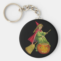 Flying Witch Keychains