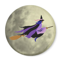 Flying Witch Magnet