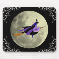 Flying Witch Mouse Pad