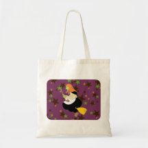 Flying Witch Tote Tote Bags