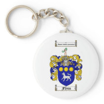 FLYNN FAMILY CREST -  FLYNN COAT OF ARMS KEY CHAINS