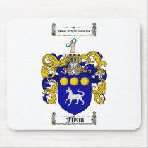 FLYNN FAMILY CREST -  FLYNN COAT OF ARMS MOUSE PAD
