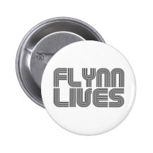 Flynn Lives Pinback Button