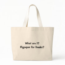 Flypaper for freaks tote bags