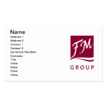 FM Group Men perfumes Business Card