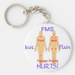 FMS just plain HURTS! Key Chains