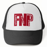 FNP Big Red Family Nurse Practitioner Gifts hats
