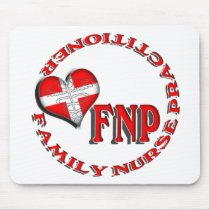 FNP CIRCULAR LOGO FAMILY  NURSE PRACTITIONER MOUSE PADS