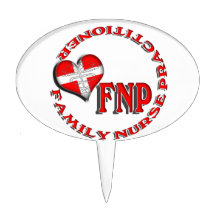 FNP FAMILY NURSE PRACTIIONER MEDICAL LOGO CAKE PICKS