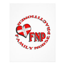 FNP FAMILY NURSE PRACTIIONER MEDICAL LOGO CUSTOM LETTERHEAD