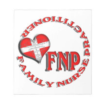 FNP FAMILY NURSE PRACTIIONER MEDICAL LOGO MEMO PAD