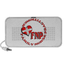 FNP FAMILY NURSE PRACTIIONER MEDICAL LOGO LAPTOP SPEAKER