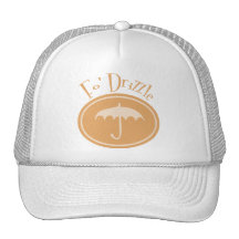 Fo' Drizzle Retro Umbrella - Orange Mesh Hats