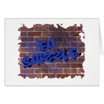 fo shizzle graffiti  design card
