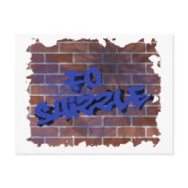 fo shizzle graffiti  design post cards