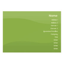 Foamgreen Waves - Chubby Business Card Template