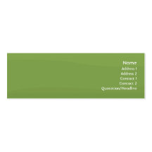 Foamgreen Waves - Skinny Business Card Templates